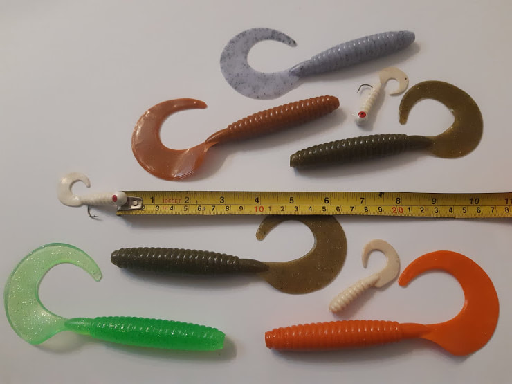 Big Occhi Large Soft Plastic Lures that Mimic Eel Swimbait